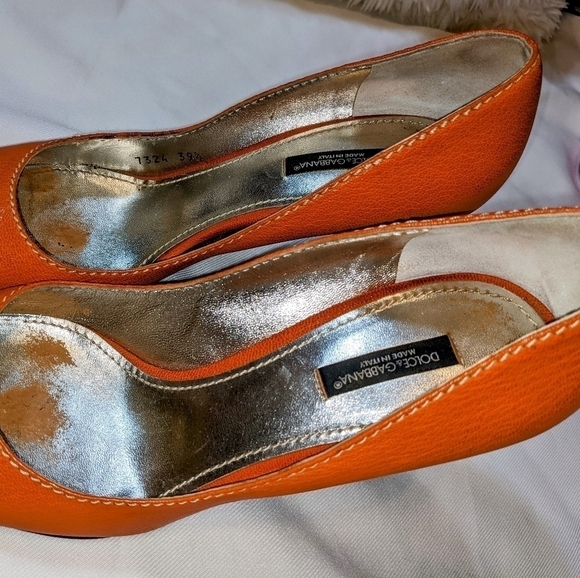 Dolce & Gabbana Vero Cuoio Pointed Toe High Heel Stilettos 39.5 - Picture 9 of 14